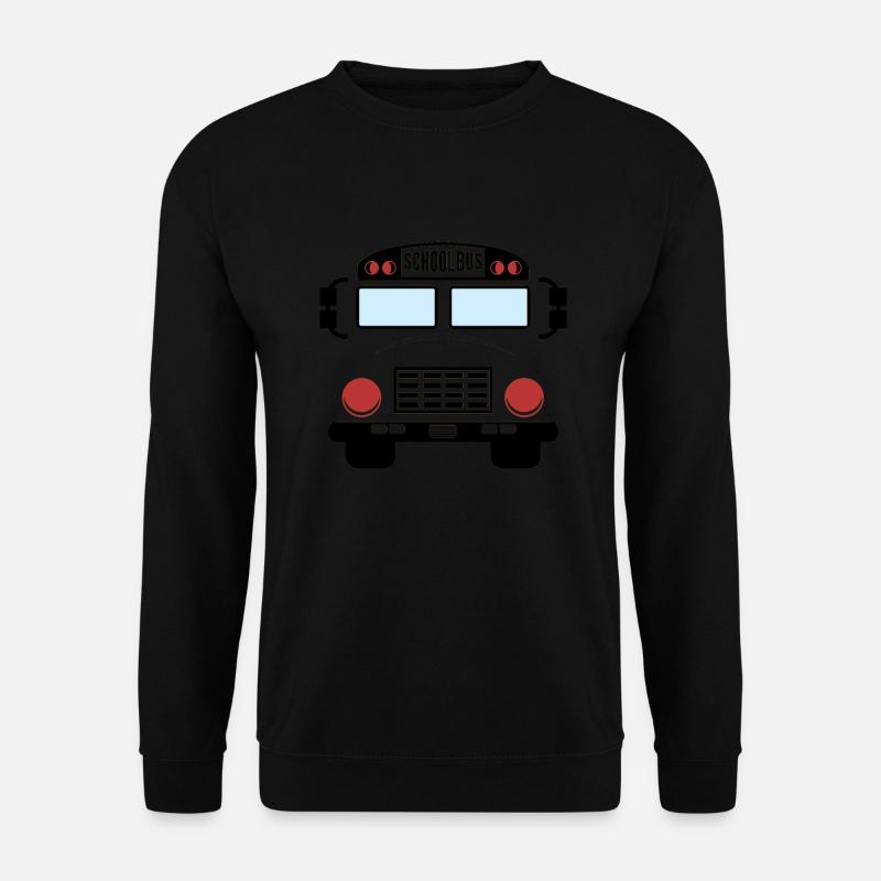 Schulbus Kostüm Lustiger gelber Schulbusfahrer - Unisex Pullover - Schwarz