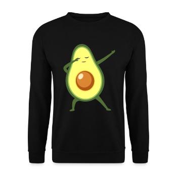 Avocado Dab Dance - Sweat-shirt Unisexe - noir - Devant - Alina (178cm) & Michal (187cm)