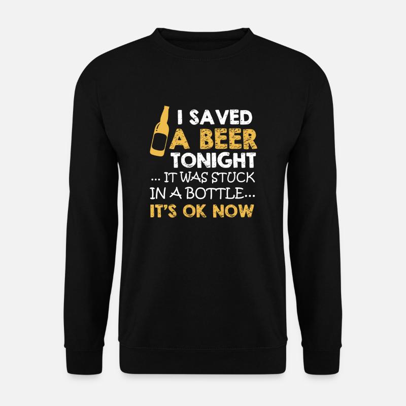 Beer Can Sleeve Shirt - Unisex Sweatshirt - black