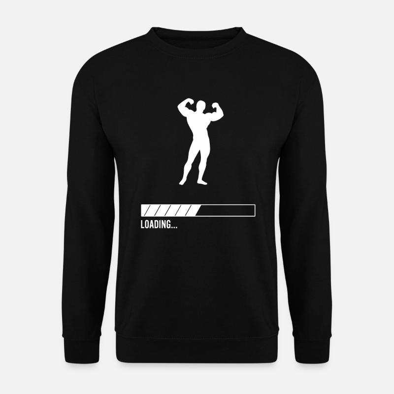 Bodybuilder Loading... - Sweat-shirt Unisexe - noir