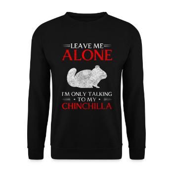Rongeur chinchilla Amérique du Sud mignon - Sweat-shirt Unisexe - noir - Devant - Alina (178cm) & Michal (187cm)