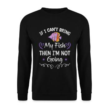 Fish Ornamental fish - Unisex Sweatshirt - black - Front - Alina (178cm) & Michal (187cm)