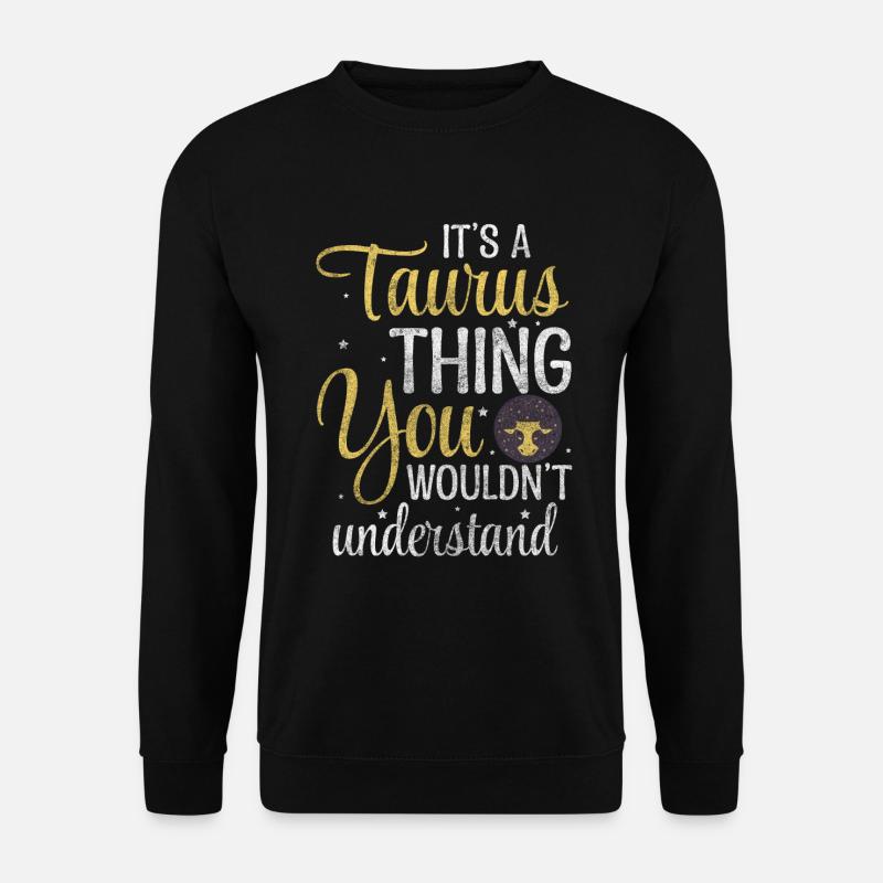 Stier Erde Symbol - Unisex Pullover - Schwarz