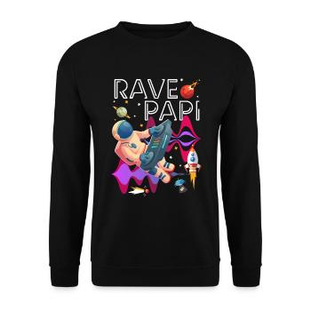 House, Techno, Musique, Électro, Danse - Sweat-shirt Unisexe - noir - Devant - Alina (178cm) & Michal (187cm)