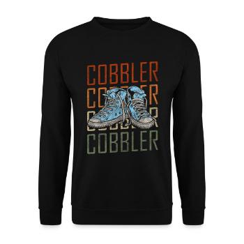 Shoemaker Boots - Unisex Sweatshirt - black - Front - Alina (178cm) & Michal (187cm)