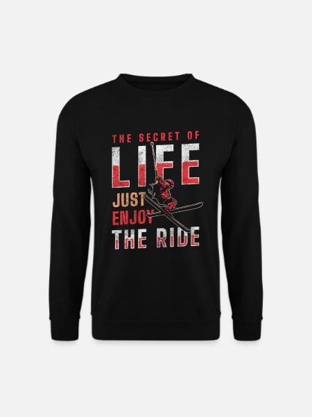 Skiing Alps Downhill Ski area - Unisex Sweatshirt - black