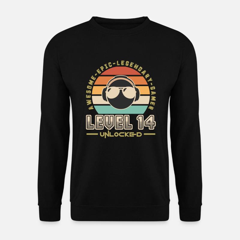 Level 14 - Unisex Sweatshirt - black
