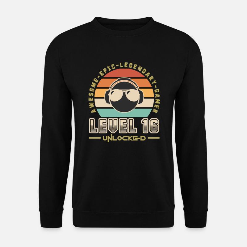 Stufe 16 - Unisex Pullover - Schwarz