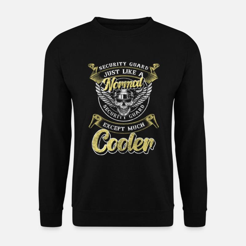 Security Schutz Arbeit Nachtschicht - Unisex Pullover - Schwarz