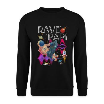 Discothèque rave - Sweat-shirt Unisexe - noir - Devant - Alina (178cm) & Michal (187cm)
