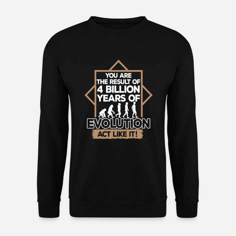 Biologie Evolution Evolutionsbiologie Biologe - Unisex Pullover - Schwarz