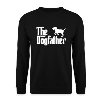 The Dogfather Hundebesitzer - Unisex Pullover - Schwarz - Vorne - Alina (178cm) & Michal (187cm)