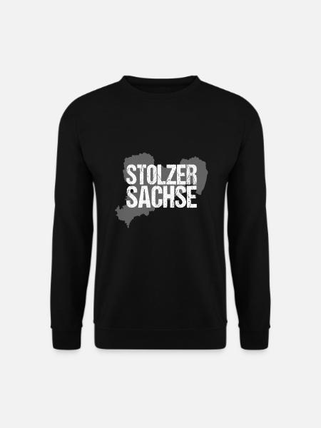 Stolzer Sachse Ostdeutschland Sachsen Ossi - Unisex Pullover - Schwarz
