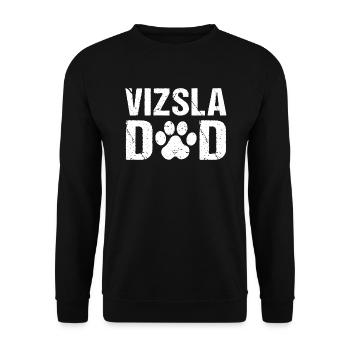 Vizsla Dad Magyar Vizsla - Unisex Pullover - Schwarz - Vorne - Alina (178cm) & Michal (187cm)
