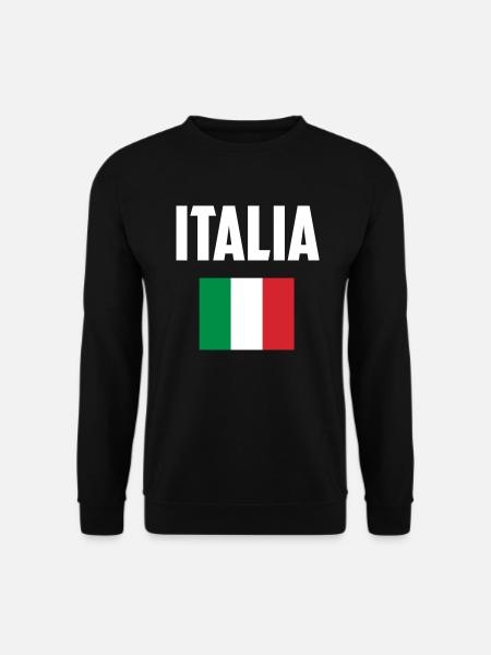 Italia Italy Italian Italien Flagge - Unisex Pullover - Schwarz