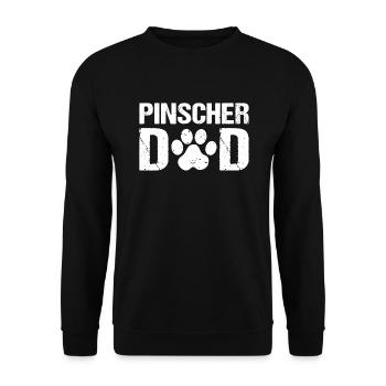 Pinscher Dad Pinscher Dogs - Unisex Sweatshirt - black - Front - Alina (178cm) & Michal (187cm)