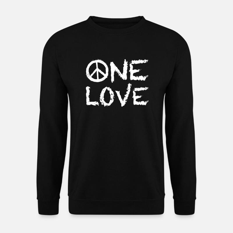 One Love Peace - Unisex Sweatshirt - black
