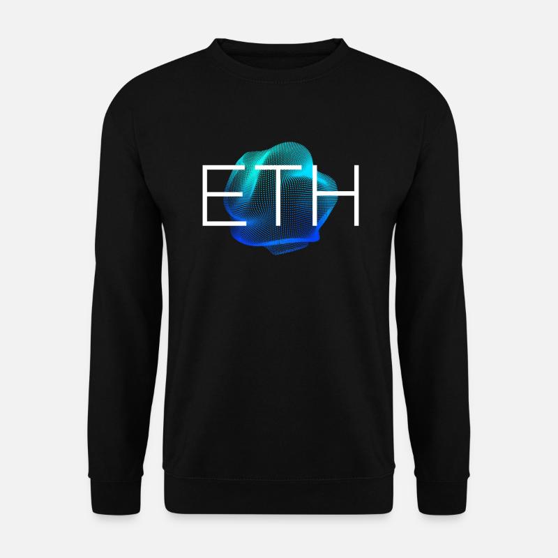 ETH Blockchain Cryptocurrency - Unisex Sweatshirt - black