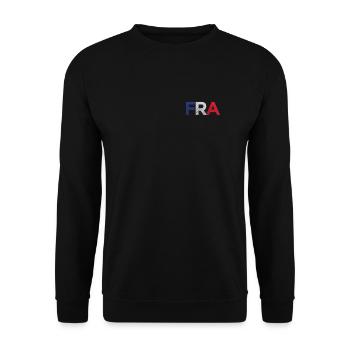 France French Flag Fun France French - Unisex Sweatshirt - black - Front - Alina (178cm) & Michal (187cm)