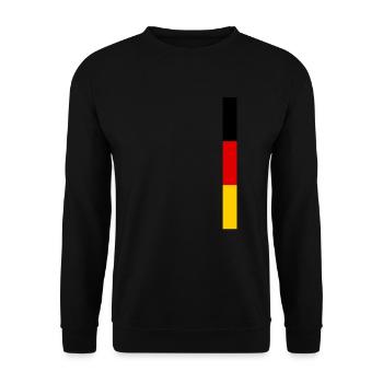 Germany Flag Germany German Flag German - Unisex Sweatshirt - black - Front - Alina (178cm) & Michal (187cm)