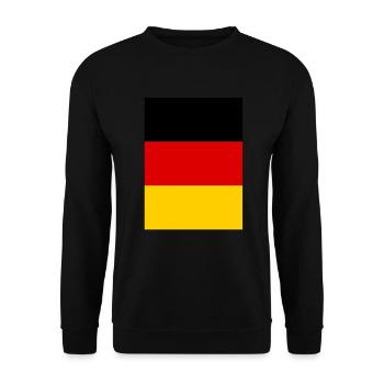 Germany Flag Germany German Flag German - Unisex Sweatshirt - black - Front - Alina (178cm) & Michal (187cm)