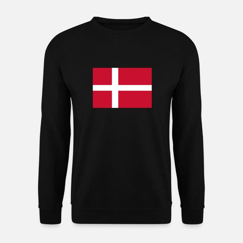 Dänemark Fahne Dänische Flagge Danmark Denmark - Unisex Pullover - Schwarz