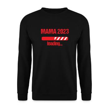 Mom 2023 Loading Pregnancy Announcement Baby - Unisex Sweatshirt - black - Front - Alina (178cm) & Michal (187cm)