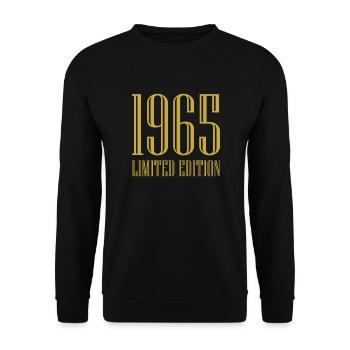 1965 édition limitée anniversaire cadeau femme mari - Sweat-shirt Unisexe - noir - Devant - Alina (178cm) & Michal (187cm)