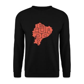 Ecuador Land Republik Ekuador Südamerika Geschenk - Unisex Pullover - Schwarz - Vorne - Alina (178cm) & Michal (187cm)