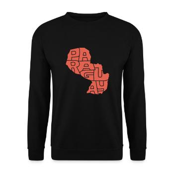 Paraguay Republik Karibik Südamerika Fun Geschenk - Unisex Pullover - Schwarz - Vorne - Alina (178cm) & Michal (187cm)