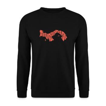 Panama Karte Republik Karibik Südamerika Geschenk - Unisex Pullover - Schwarz - Vorne - Alina (178cm) & Michal (187cm)