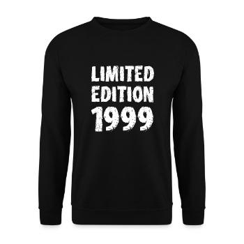 1999 Limited Edition Birthday Gift Wife Husband - Unisex Sweatshirt - black - Front - Alina (178cm) & Michal (187cm)