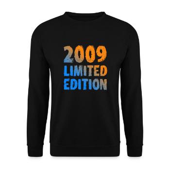 2009 Édition Limitée Anniversaire Cadeau Femme Mari - Sweat-shirt Unisexe - noir - Devant - Alina (178cm) & Michal (187cm)