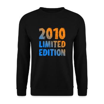 2010 Édition Limitée Anniversaire Cadeau Femme Mari - Sweat-shirt Unisexe - noir - Devant - Alina (178cm) & Michal (187cm)
