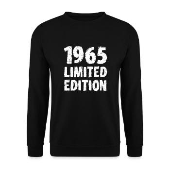 1965 édition limitée anniversaire cadeau femme mari - Sweat-shirt Unisexe - noir - Devant - Alina (178cm) & Michal (187cm)