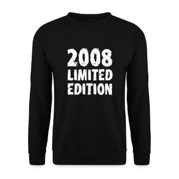 2008 Édition Limitée Anniversaire Cadeau Femme Mari - Sweat-shirt Unisexe - noir - Devant - Alina (178cm) & Michal (187cm)