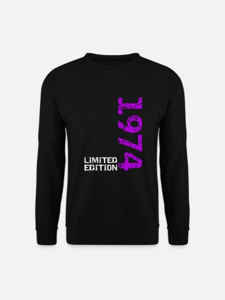 1974 Limited Edition Geburtstag Geschenk Frau Mann - Unisex Pullover - Schwarz