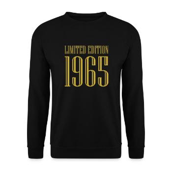 1965 édition limitée anniversaire cadeau femme mari - Sweat-shirt Unisexe - noir - Devant - Alina (178cm) & Michal (187cm)