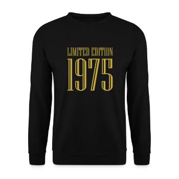 1975 édition limitée anniversaire cadeau femme mari - Sweat-shirt Unisexe - noir - Devant - Alina (178cm) & Michal (187cm)