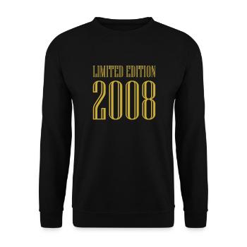 2008 Édition Limitée Anniversaire Cadeau Femme Mari - Sweat-shirt Unisexe - noir - Devant - Alina (178cm) & Michal (187cm)