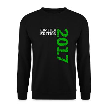 2017 Édition Limitée Anniversaire Cadeau Décoration - Sweat-shirt Unisexe - noir - Devant - Alina (178cm) & Michal (187cm)