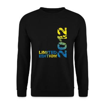 2012 Limited Edition Birthday Gift Wife Husband - Unisex Sweatshirt - black - Front - Alina (178cm) & Michal (187cm)
