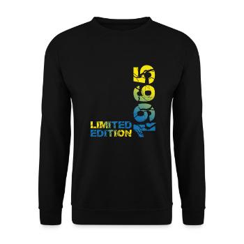 1965 Édition Déco Limitée 58e Tenue d’anniversaire - Sweat-shirt Unisexe - noir - Devant - Alina (178cm) & Michal (187cm)