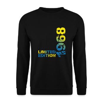 1968 Limited Edition Birthday Gift Wife Husband - Unisex Sweatshirt - black - Front - Alina (178cm) & Michal (187cm)