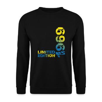 1969 édition limitée anniversaire cadeau femme mari - Sweat-shirt Unisexe - noir - Devant - Alina (178cm) & Michal (187cm)