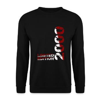 2000 Limited Edition Birthday Gift Wife Husband - Unisex Sweatshirt - black - Front - Alina (178cm) & Michal (187cm)