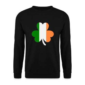Accessoires de la Saint-Patrick Irlande Shamrock Décoration - Sweat-shirt Unisexe - noir - Devant - Alina (178cm) & Michal (187cm)
