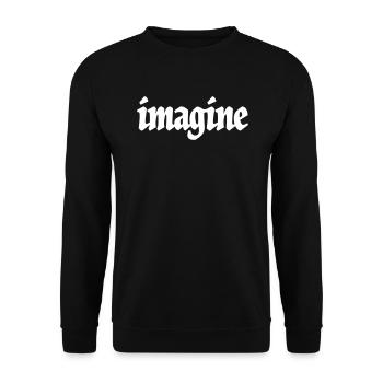Imagine - Unisex Sweatshirt - black - Front - Alina (178cm) & Michal (187cm)
