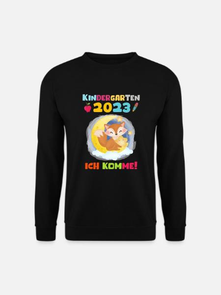 Kindergarten 2023 Ich Komme Mädchen Kita Geschenk - Unisex Pullover - Schwarz