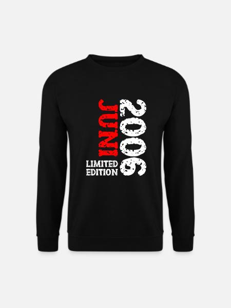 2006 Juni Limited Edition Geburtstag Geschenk - Unisex Pullover - Schwarz